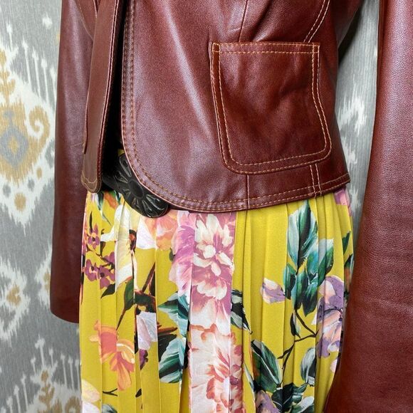 COOLPLES Pleated Yellow Floral Multi Maxi Dress - Picture 12 of 16